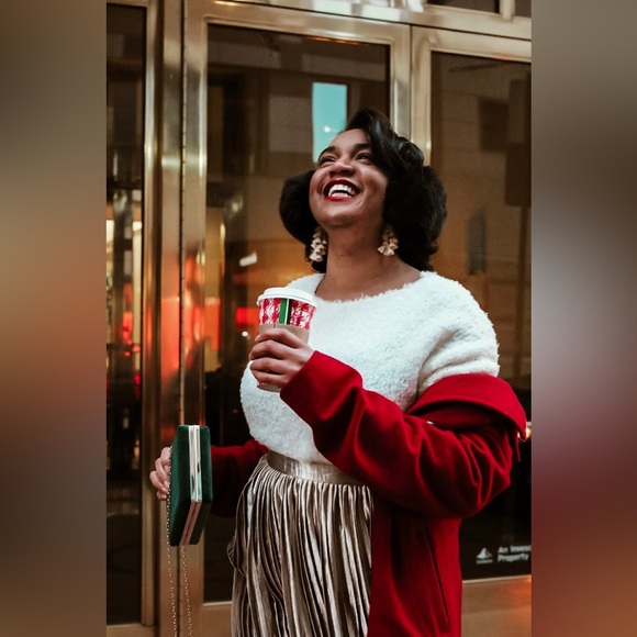 Boutique Kati Satin Pleated Midi Skirt - Picture 2 of 4